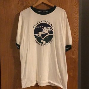 Retired Rolex KY white with green ribbing size XL 100% cotton T-shirt. New.